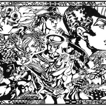 切り絵 ジョジョ