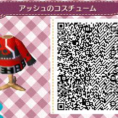 【とび森QRコード】マイデザでアッシュのコスチューム【KOF】