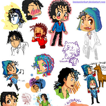 マイケル・ジャクソン mj doodles
