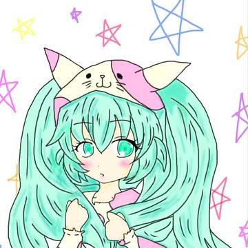 かぶりものミク