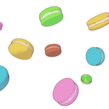 マカロン【フリー素材】