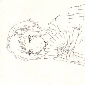 ぐみ 線画