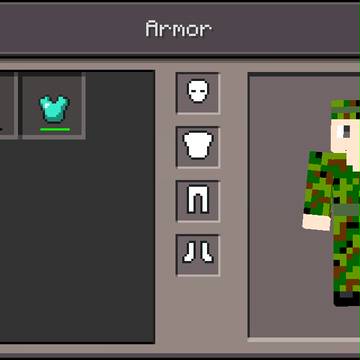 マインクラフト　自衛官スキン姿