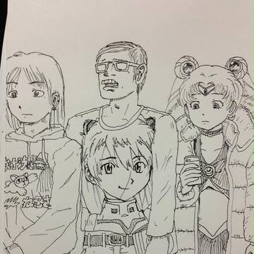 セーラームーン列に並ぶ