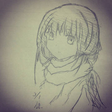 マフラー少女