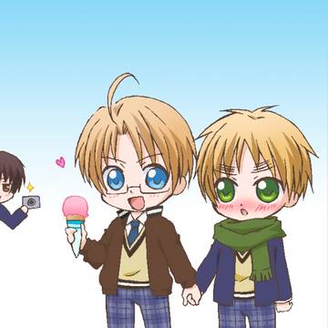 【米英】手をつなぐんだぞ([＞]ω[＜])