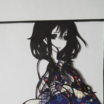 ギルティクラウン　切り絵