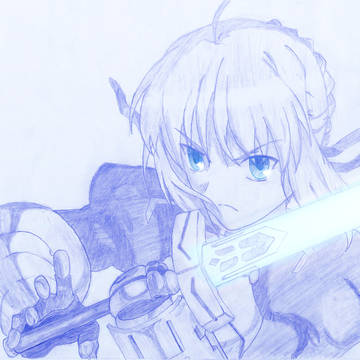 セイバーを描いてみた
