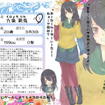 【花澄町】九条莉兎【キャラシ】