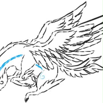 なんとなく描いたペガサス