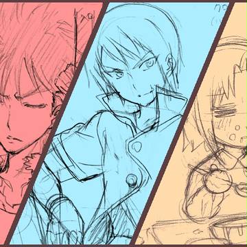 クロビ落書きまとめ(お題詰め合わせ編