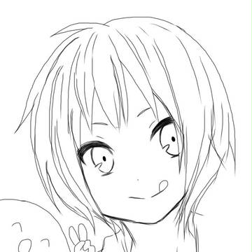 手描き線画