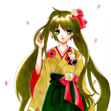 『夢と葉桜』描いてみた　(2)