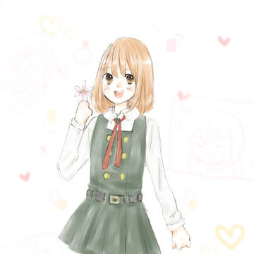 花とハリネズミ