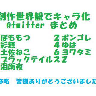 創作世界観でキャラ化まとめ