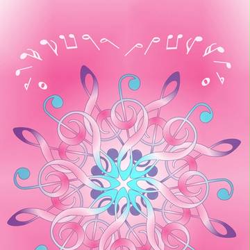 Music Notes In Pink