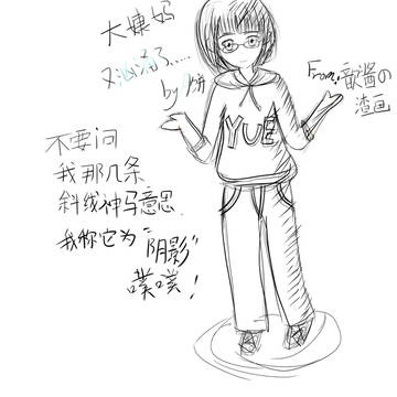 友人への描画