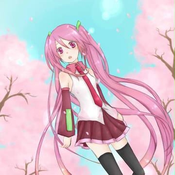 【初音ミク】塗ってみた【桜ミク】