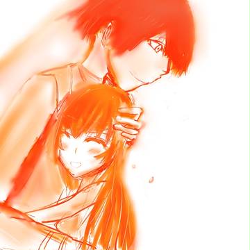 抱き合う二人