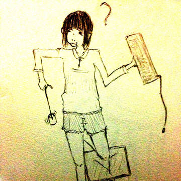 機械音痴な女の子