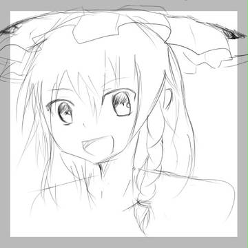 ラフの下書きの練習。