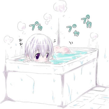 おいしそうな桃が どんぶらこ