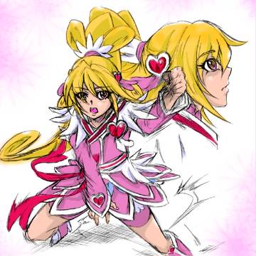 １時間で描ける限界のキュアハート