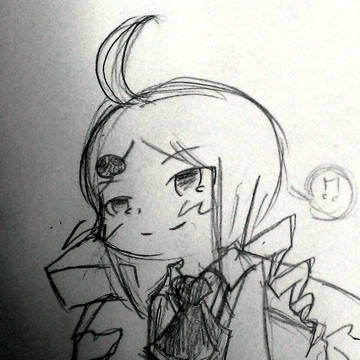 りんごちゃん初書き