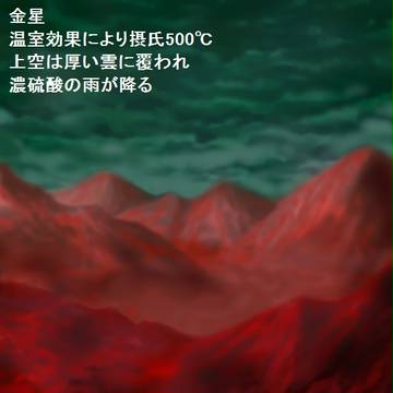 金星の風景