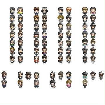 ゲーム用鯨人さん歩行グラとか