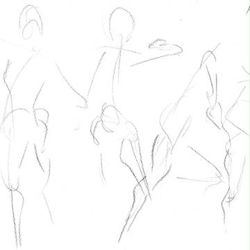 【3/24(日)のクロッキー会で描かれた絵】その(5)