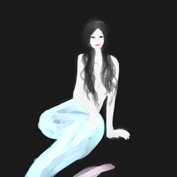 闇の中の美女