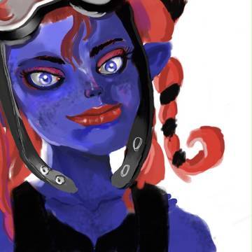 girl blue