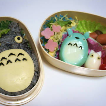 トトロのキャラ弁！！食紅不使用。作り方付き