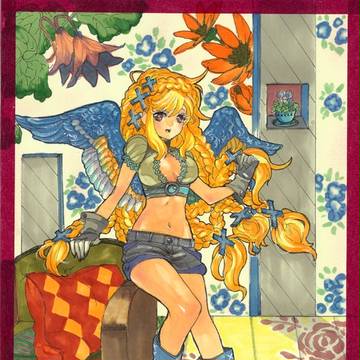 鳥乙女・青