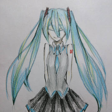 初音ミク  色付けてみた