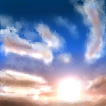 夕日