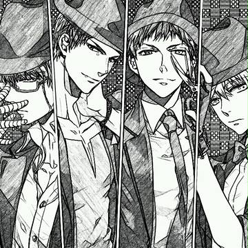 黒子の合唱『ペテン師が笑う頃に』シャーペン書き