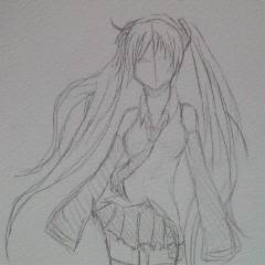 ミクさん下書き