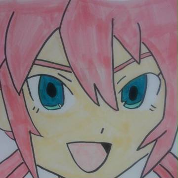 年賀状に描いた蘭丸