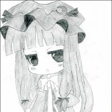 忙しい人のための東方、パチュリー書いてみた。