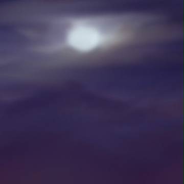 夜の月