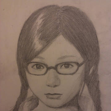 メガネっ娘を描いてみた。