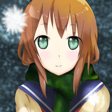 マフラー少女