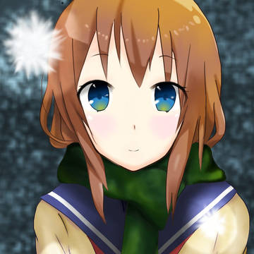マフラー少女2