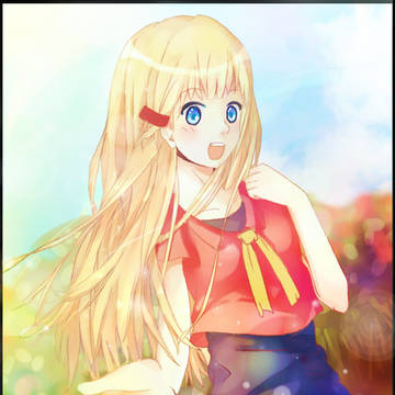 The bronze hair girl