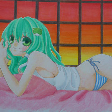 夕暮れの早苗ちゃん