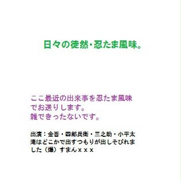 忍たま的日常。