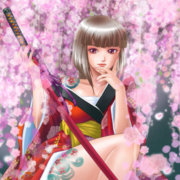 枝垂桜の女