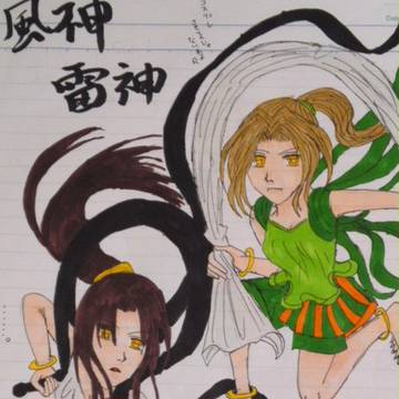 風神＆雷神（のマネ）